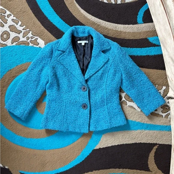CAbi Teal Wool Blazer - Picture 4 of 4